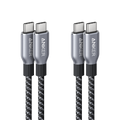 Prime USB-C to USB-C Cable (240W, Upcycled-Braided, 2-Pack) N5