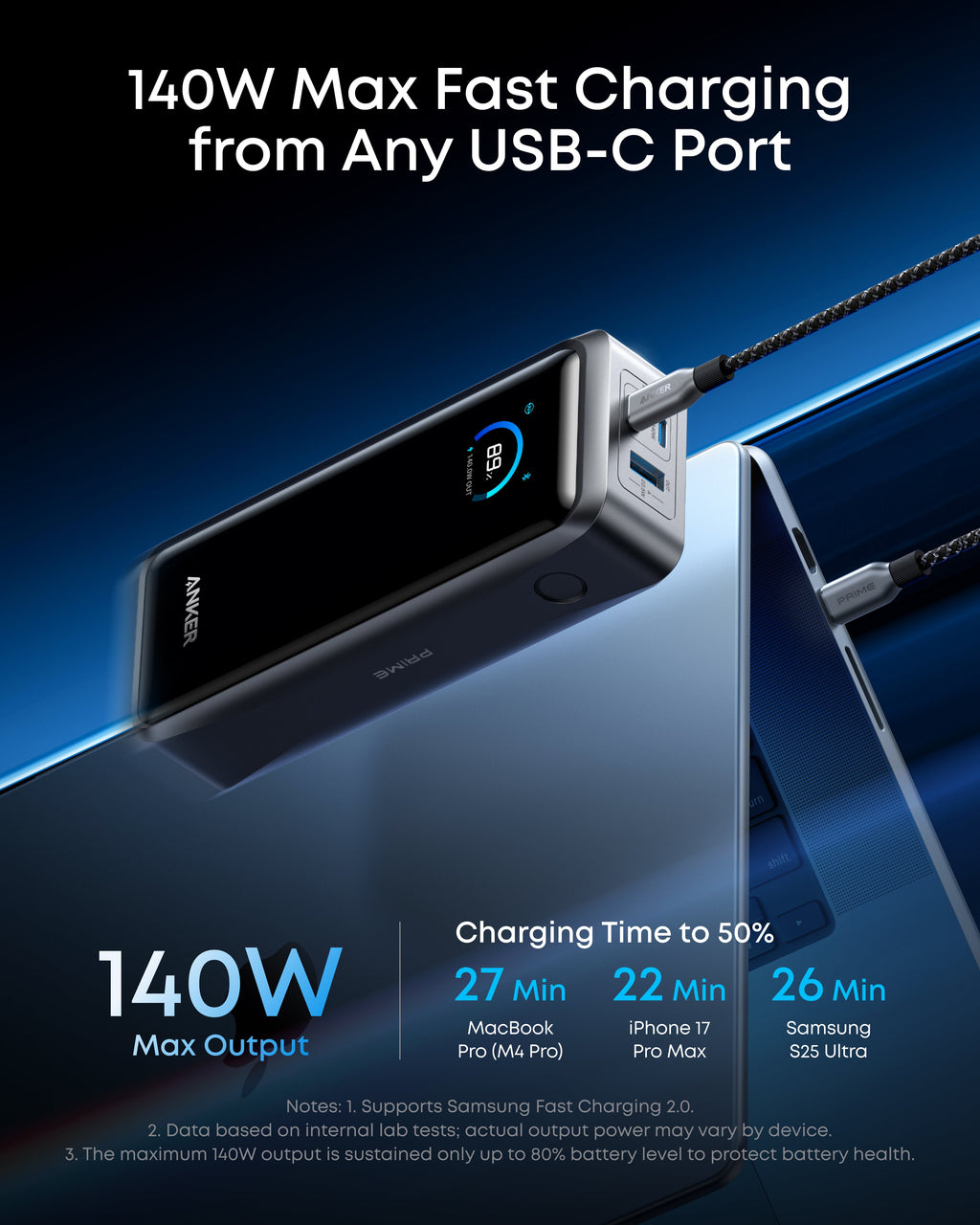 Prime Power Bank (26K, 300W) X8