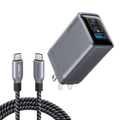 Prime Charger (100W, 3 Ports, GaN) and USB-C to USB-C Cable (240W, 6 ft) P6