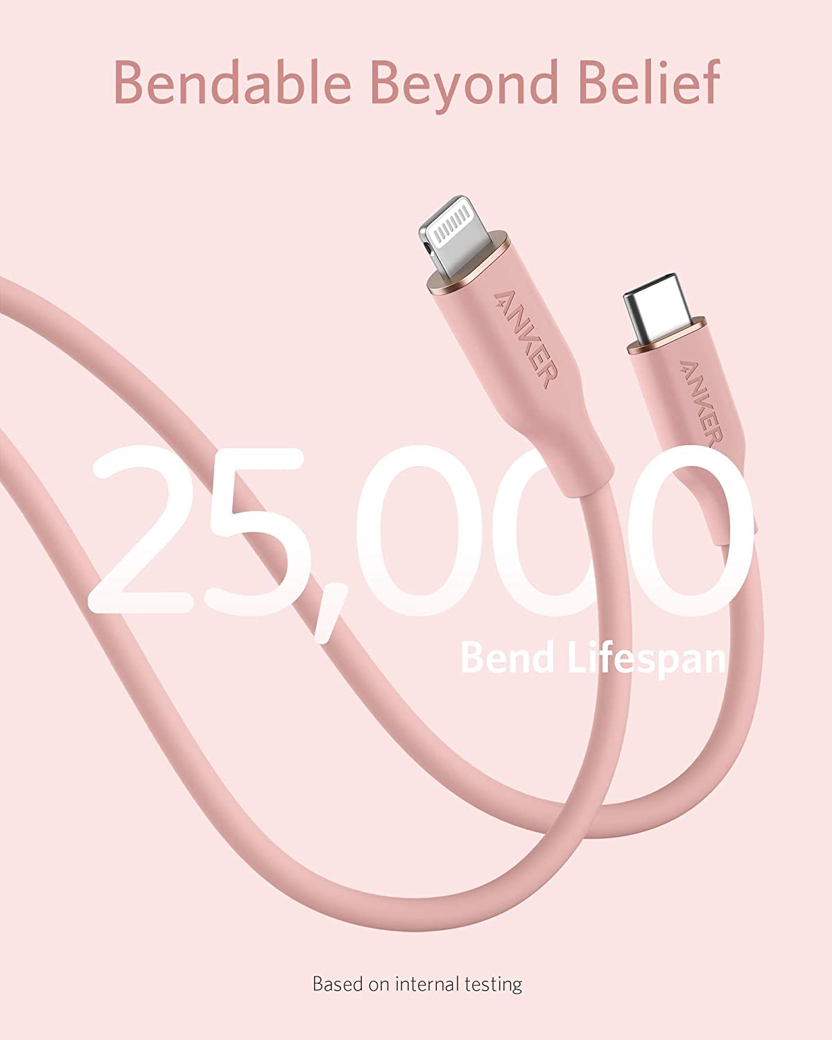 641 USB-C to Lightning Cable (Flow, 3 ft Silicone) Q6