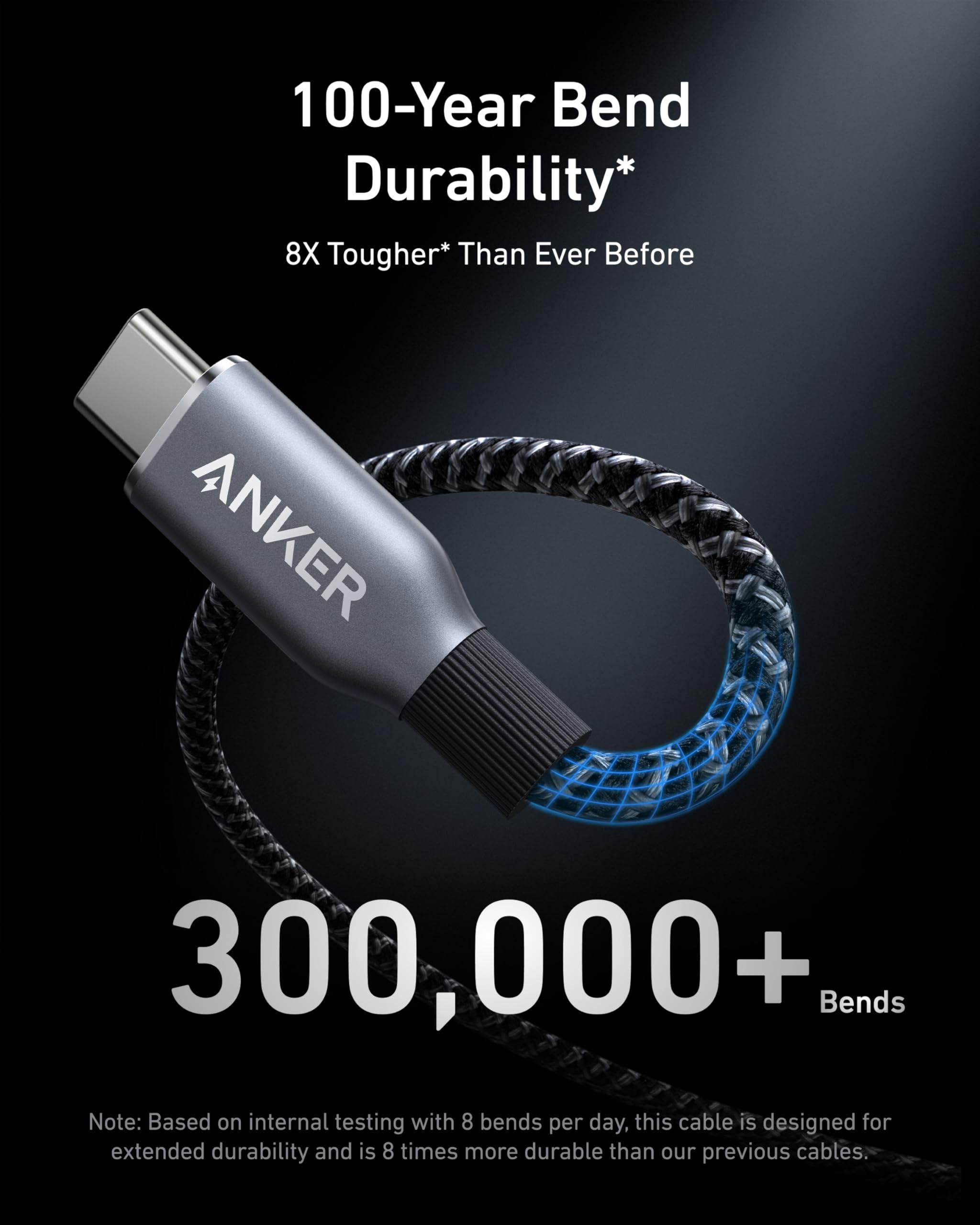 Prime USB-C to USB-C Cable (240W, Upcycled-Braided) E5