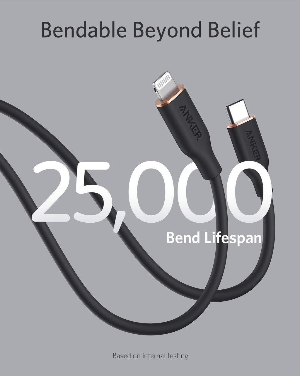 Refurbished 641 USB-C to Lightning Cable (Flow, Silicone) S4