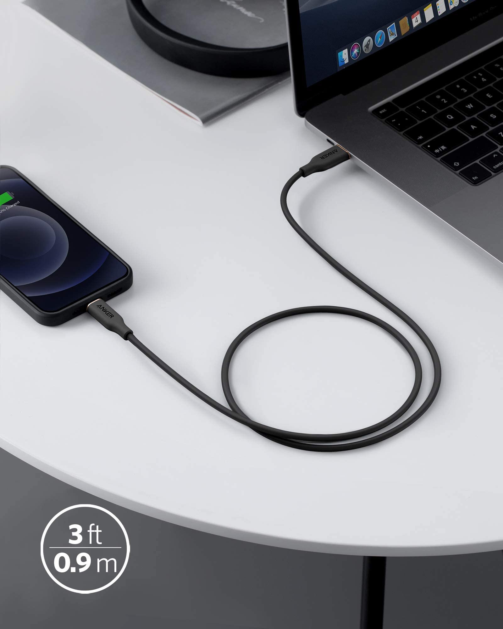 Refurbished 641 USB-C to Lightning Cable (Flow, Silicone) S4