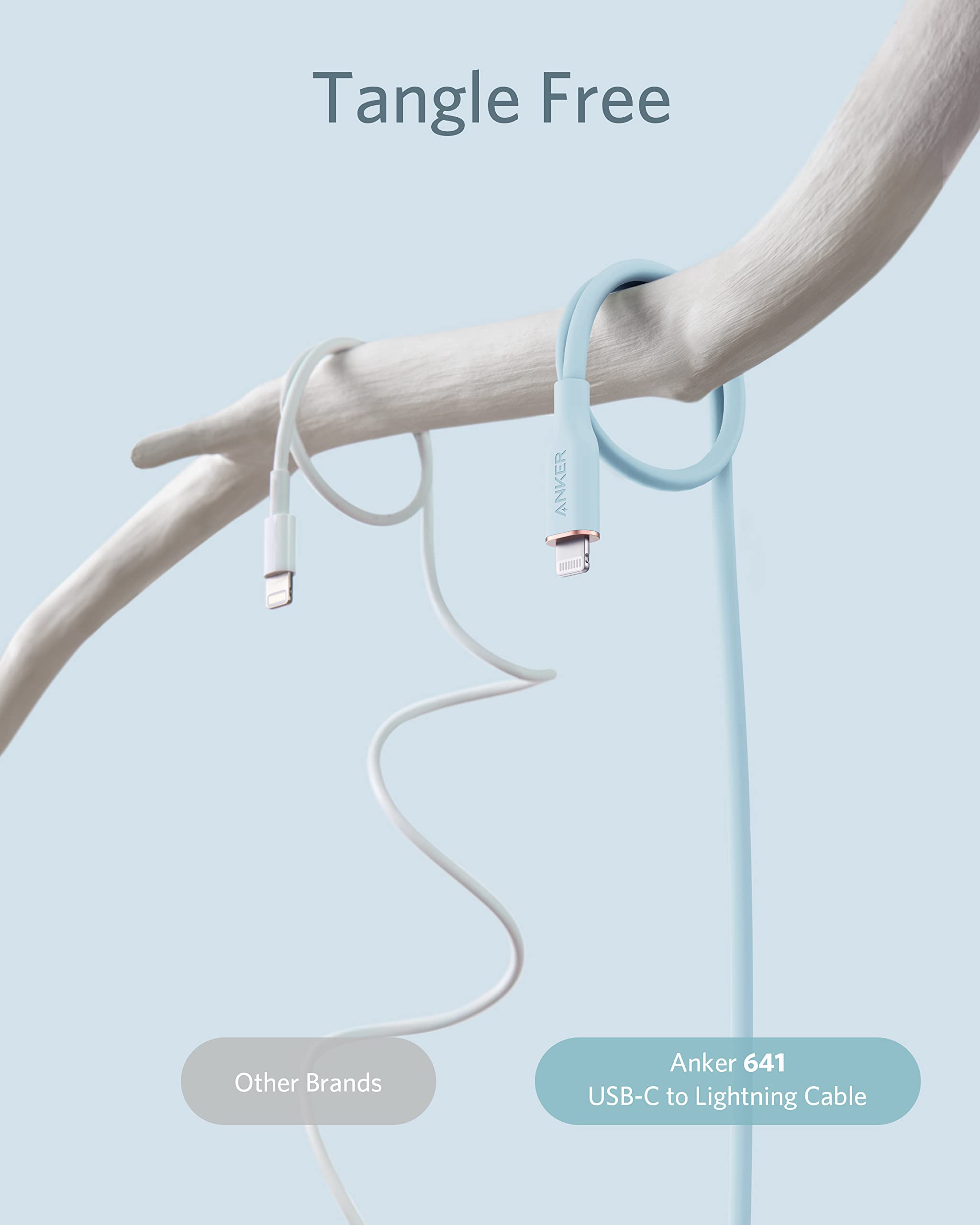Refurbished 641 USB-C to Lightning Cable (Flow, Silicone) A2