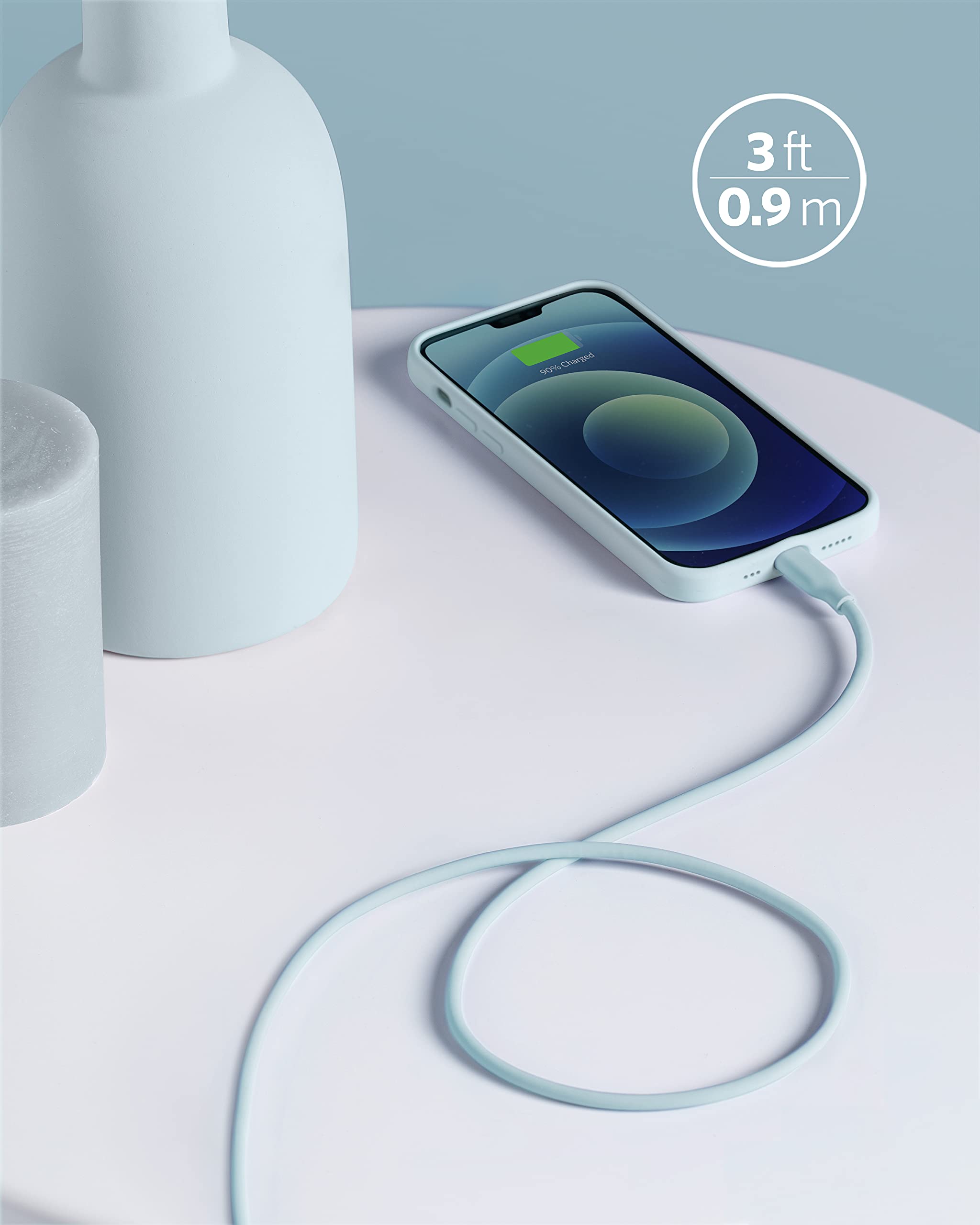 Refurbished 641 USB-C to Lightning Cable (Flow, Silicone) A2