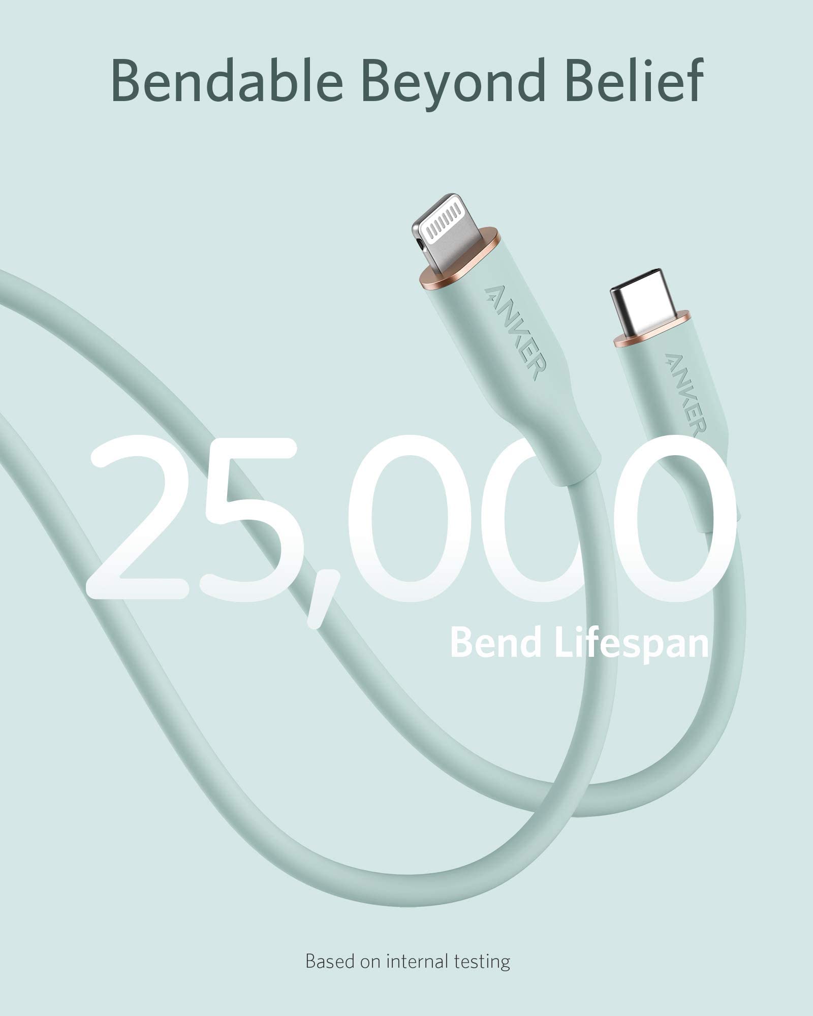 Refurbished 641 USB-C to Lightning Cable (Flow, Silicone) S4