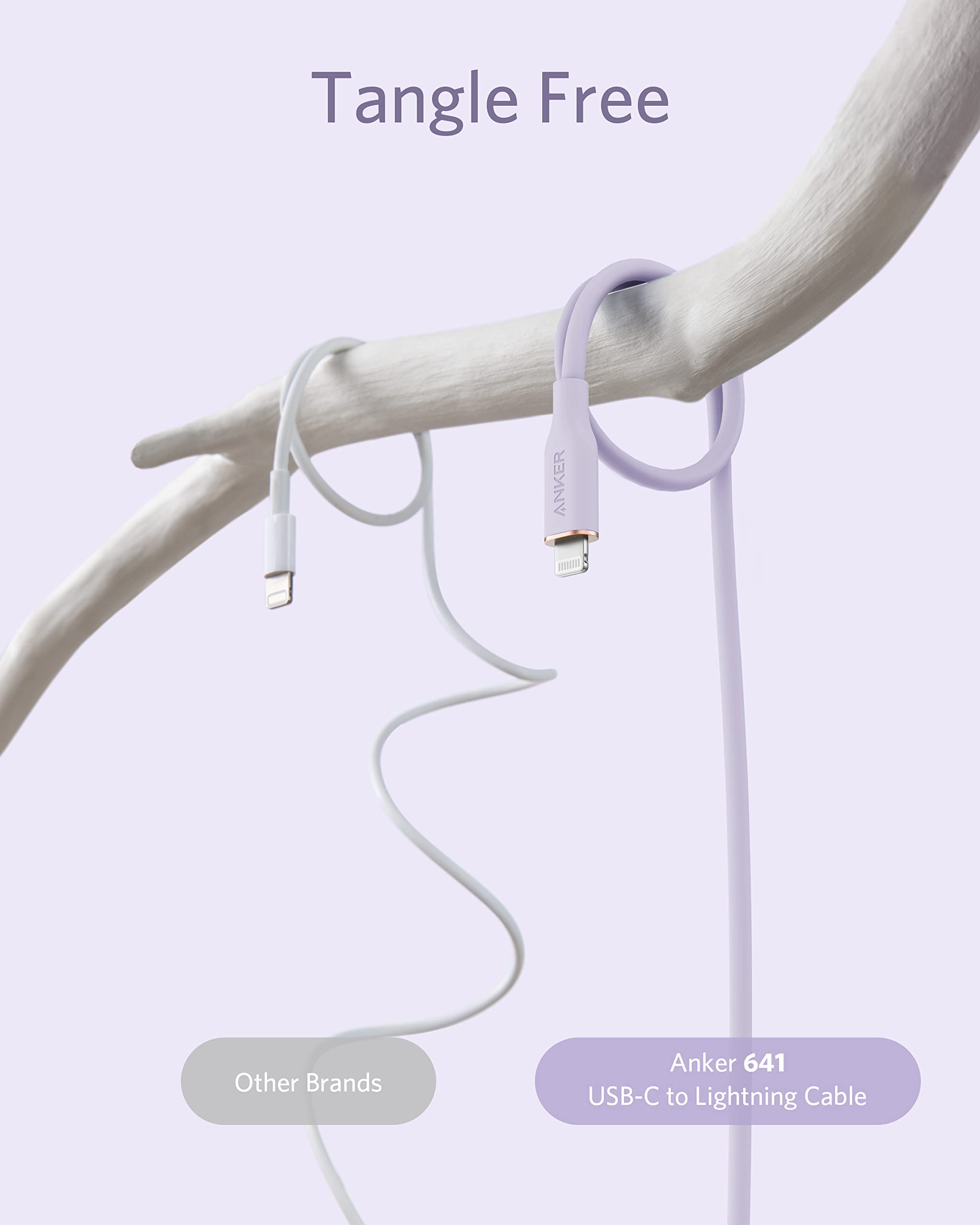 Refurbished 641 USB-C to Lightning Cable (Flow, Silicone) S4