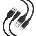 15W USB-A to USB-C Cable 2Pack (3 ft, Silicone) O1