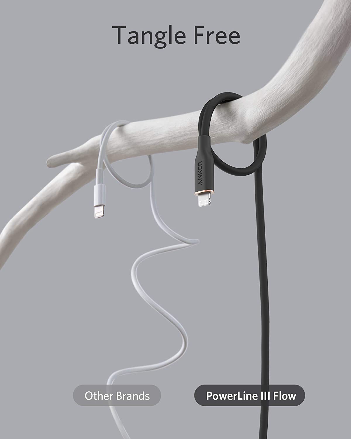 641 USB-C to Lightning Cable (Flow, 3 ft Silicone) Q6