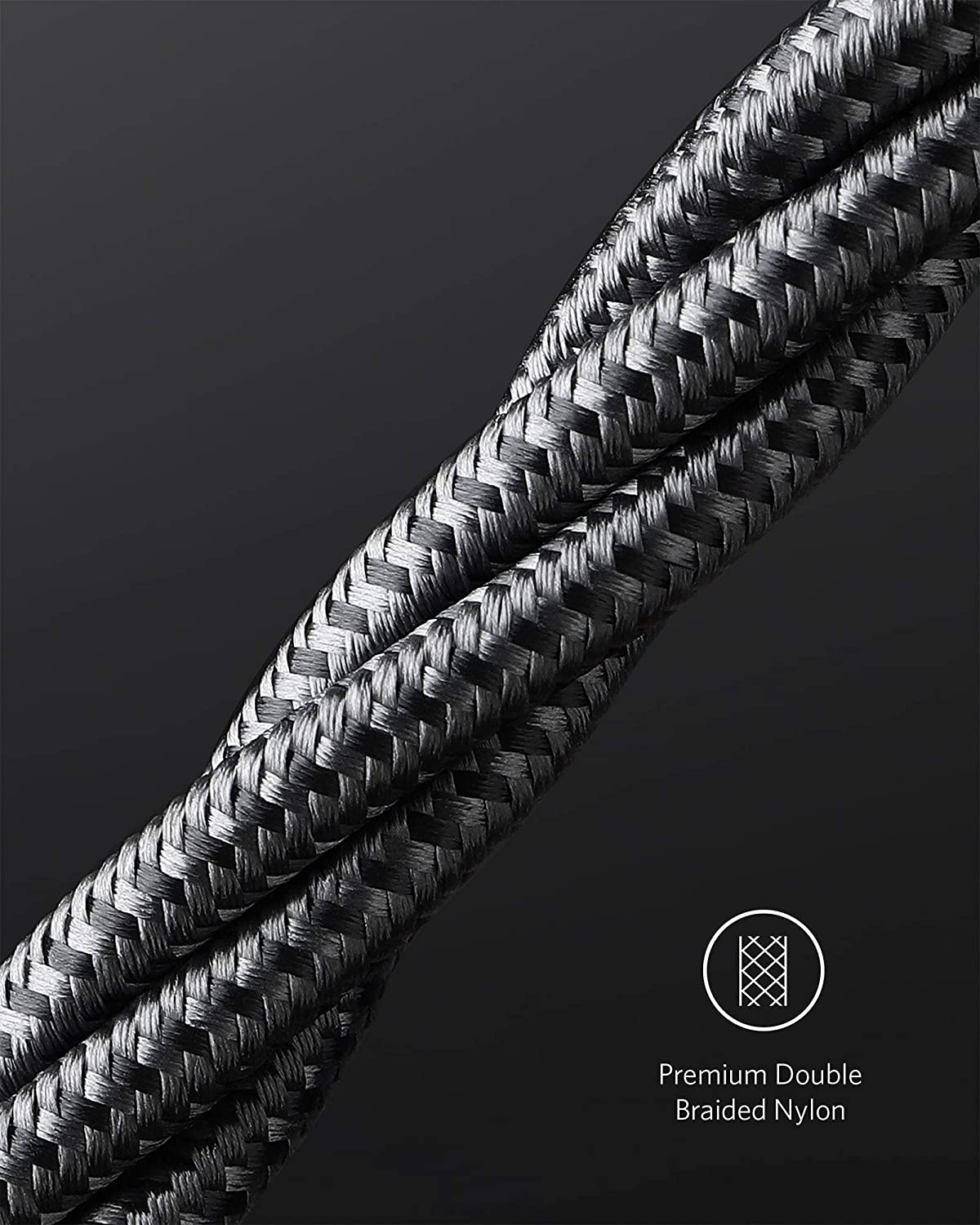 New Nylon USB-C to USB-C 100W Cable (10 ft) I7