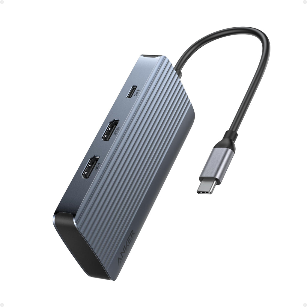 Refurbished USB-C Hub (7-in-1, Dual Display) Q9