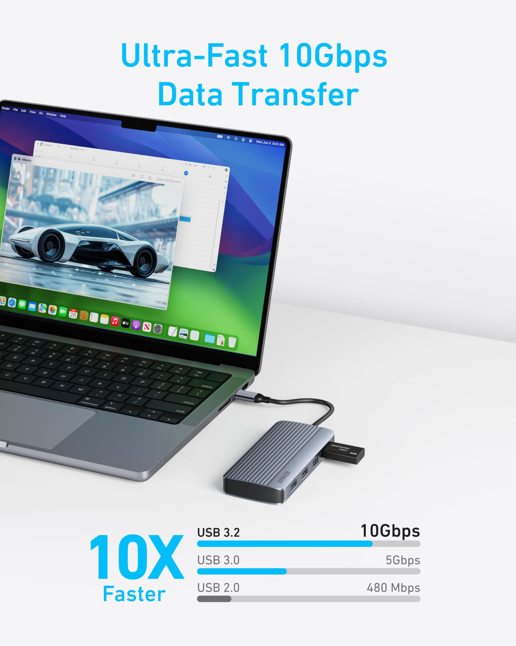 Refurbished USB-C Hub (7-in-1, Dual Display) C1