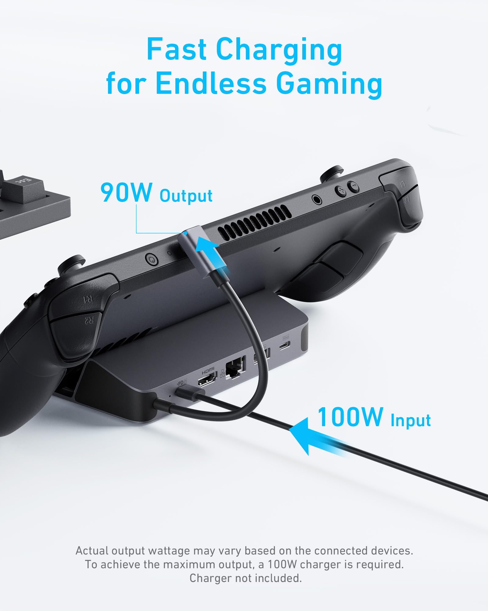 USB-C Hub (6-in-1, For Handheld Game Console) D9