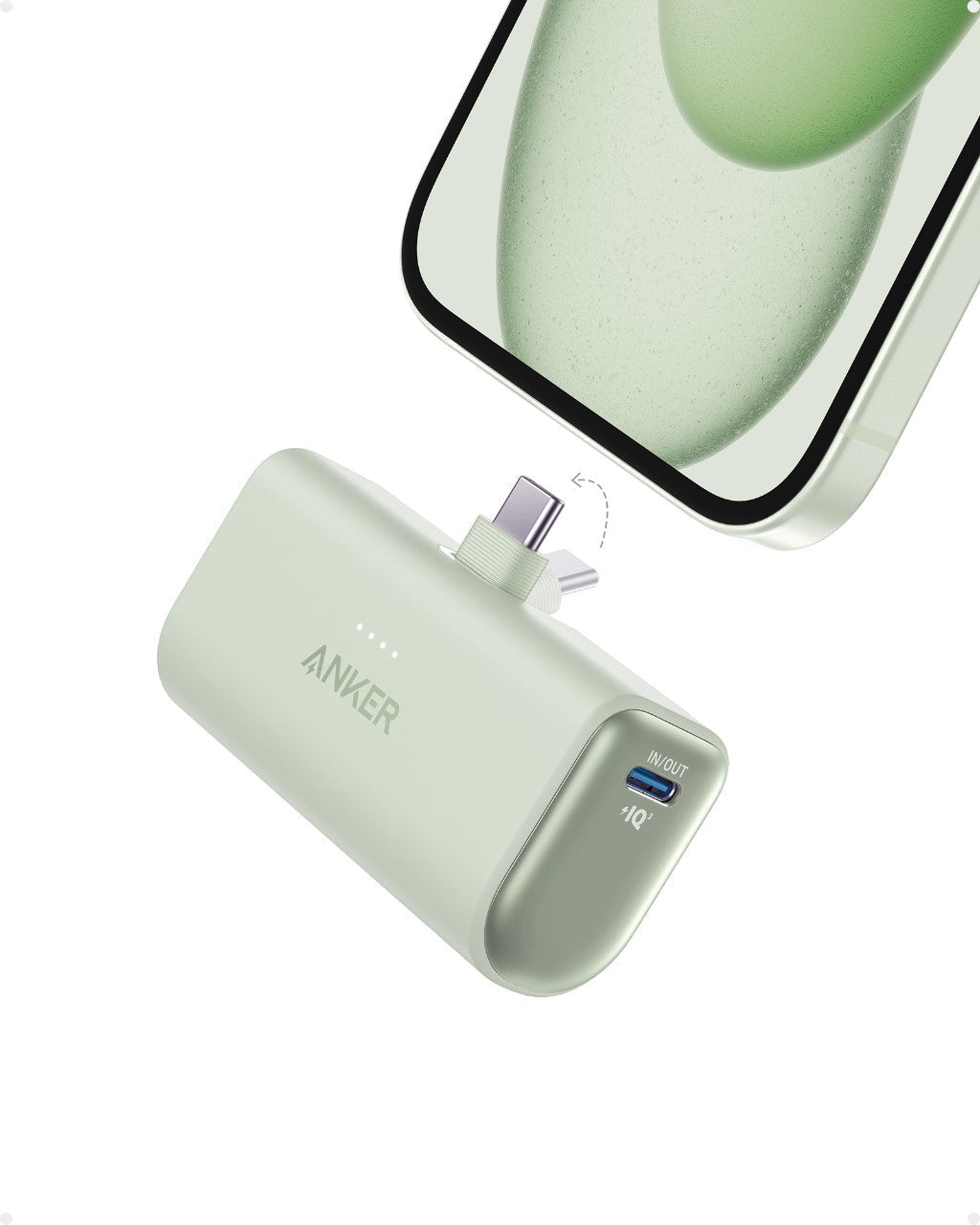 Refurbished Nano Power Bank (22.5W, Built-In USB-C Connector) T3