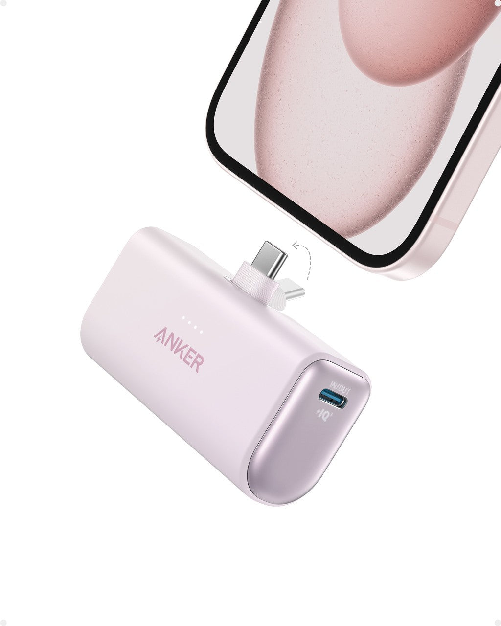 Refurbished Nano Power Bank (22.5W, Built-In USB-C Connector) T3