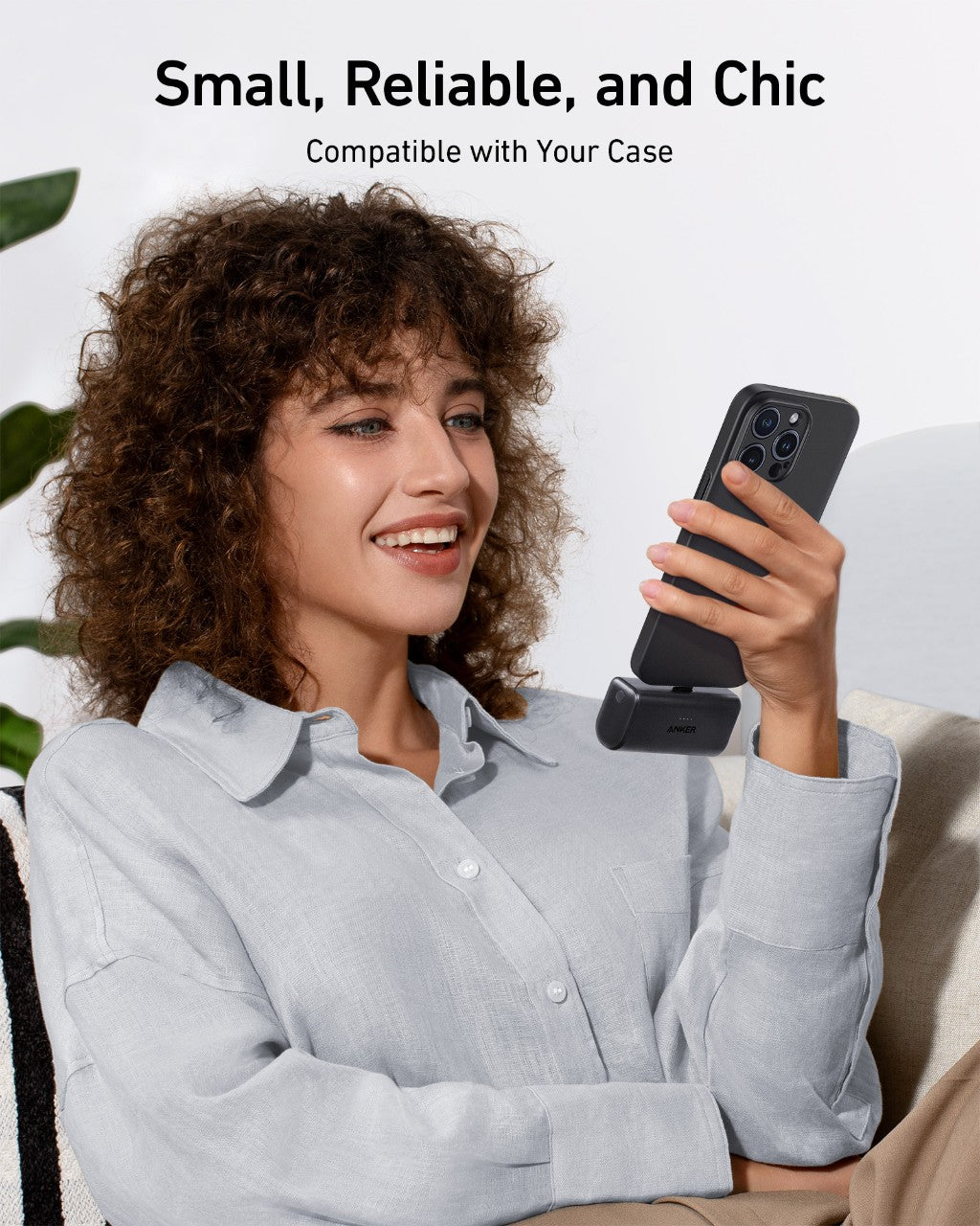 Refurbished Nano Power Bank (22.5W, Built-In USB-C Connector) T3