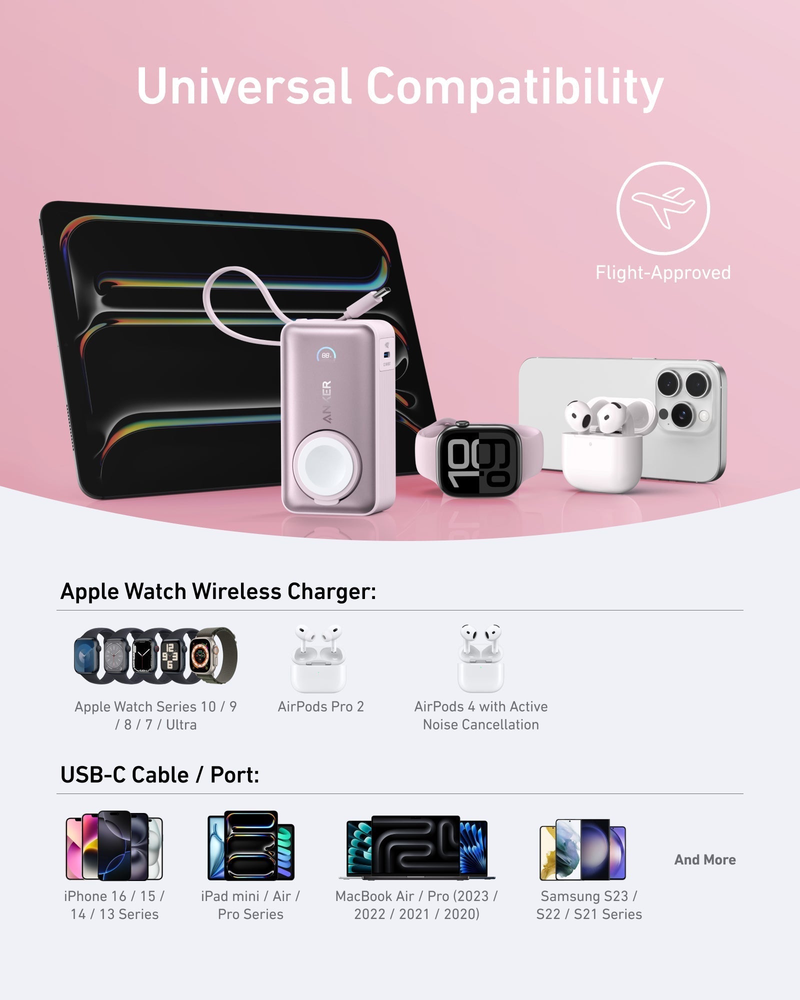 MagGo Power Bank (10K, 35W, For Apple Watch) H1
