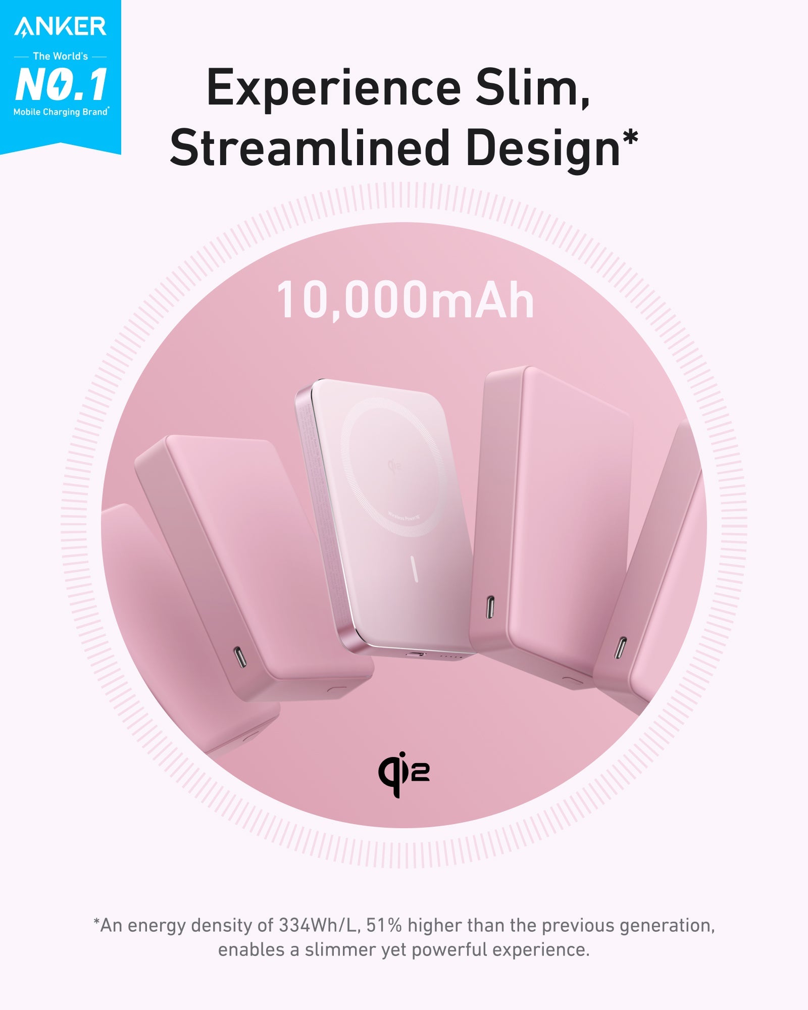 MagGo Power Bank (10K, Slim) | Customizable Z1