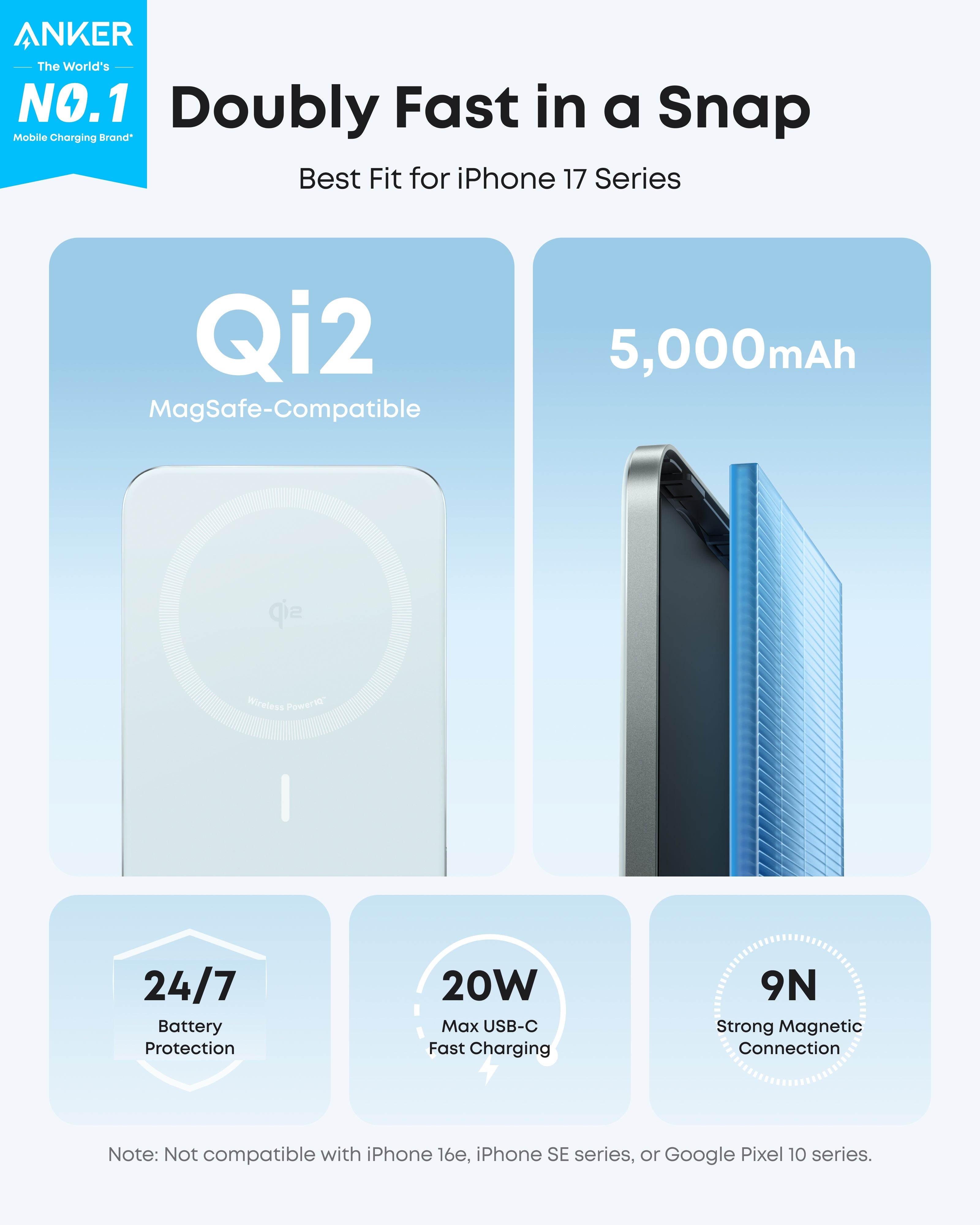 Nano Power Bank (5K, MagGo, Slim) O6