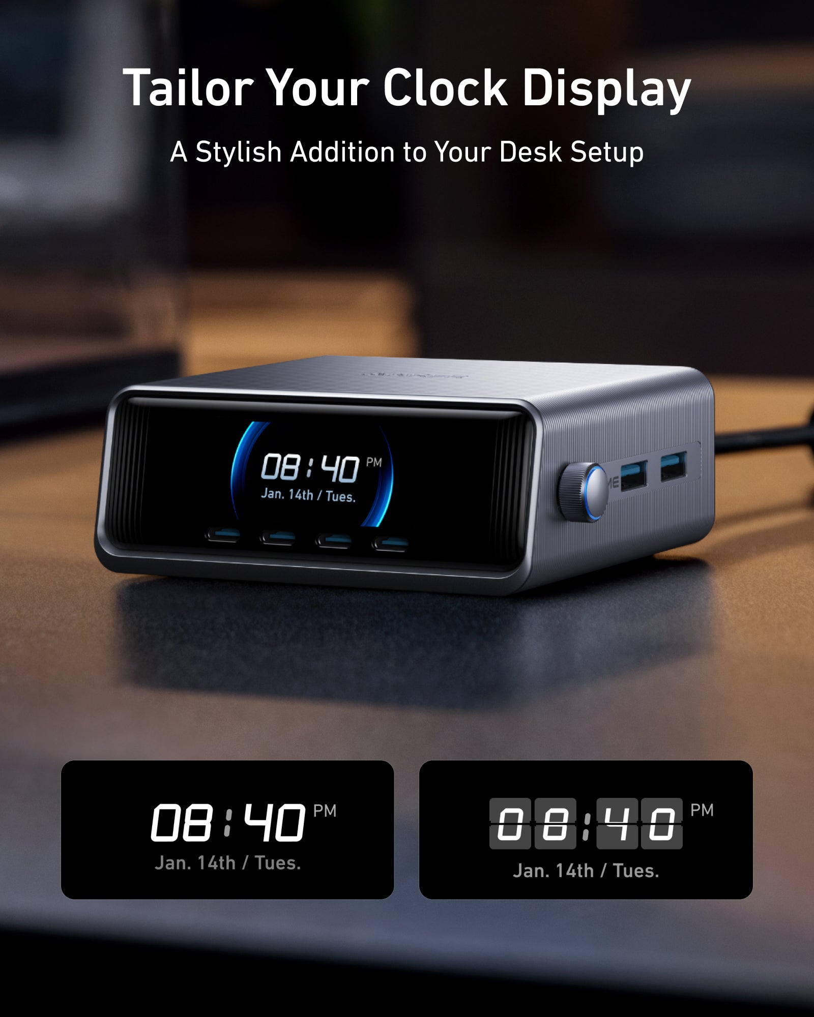 Prime Charger (250W, 6 Ports, GaNPrime) with USB-C to USB-C Cable (240W) G0