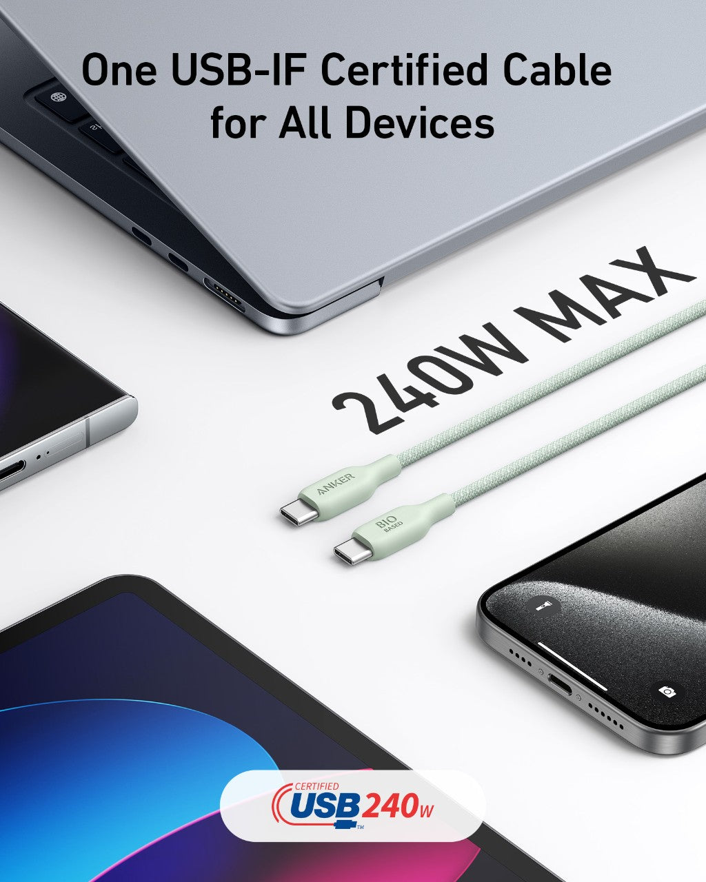 543 USB-C to USB-C Cable (Bio-Braided) Z6