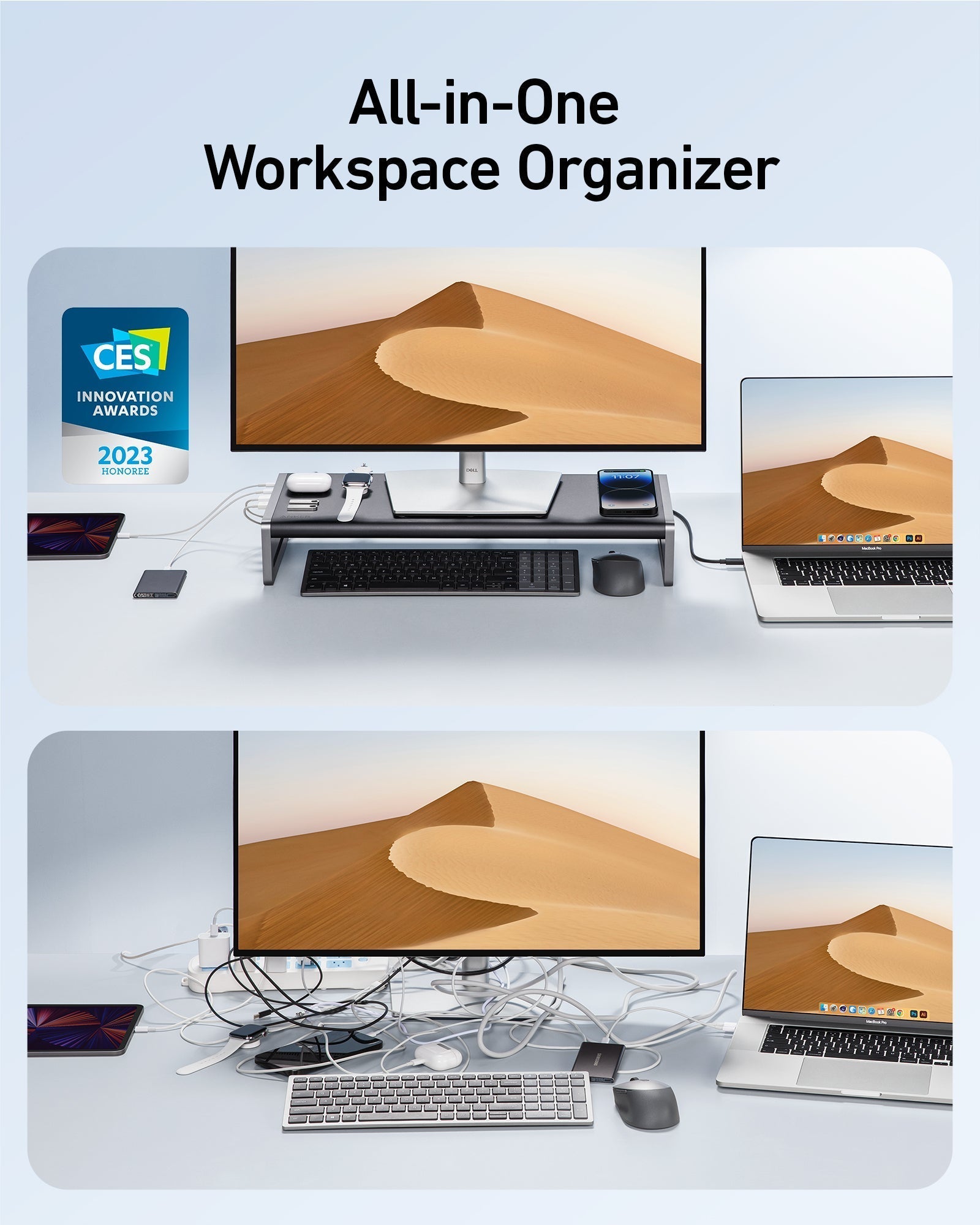 675 USB-C Docking Station (12-in-1, Monitor Stand, Wireless) C3
