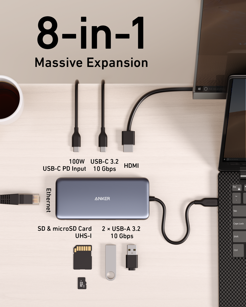 555 USB-C Hub (8-in-1) L0