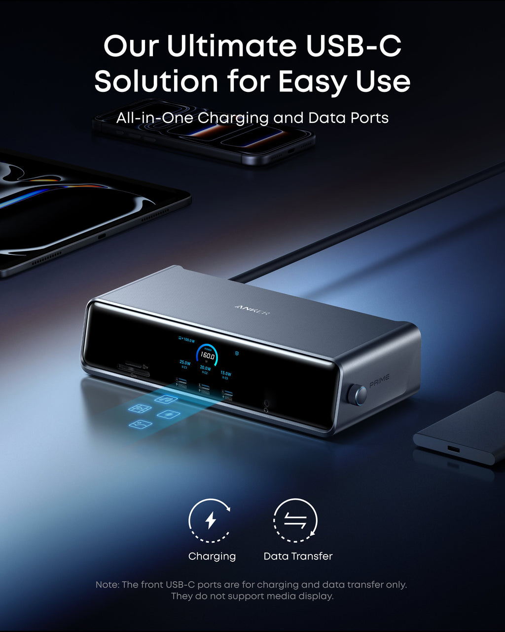 Prime DL7400 Docking Station (14-in-1, Triple Display, DisplayLink) Q0