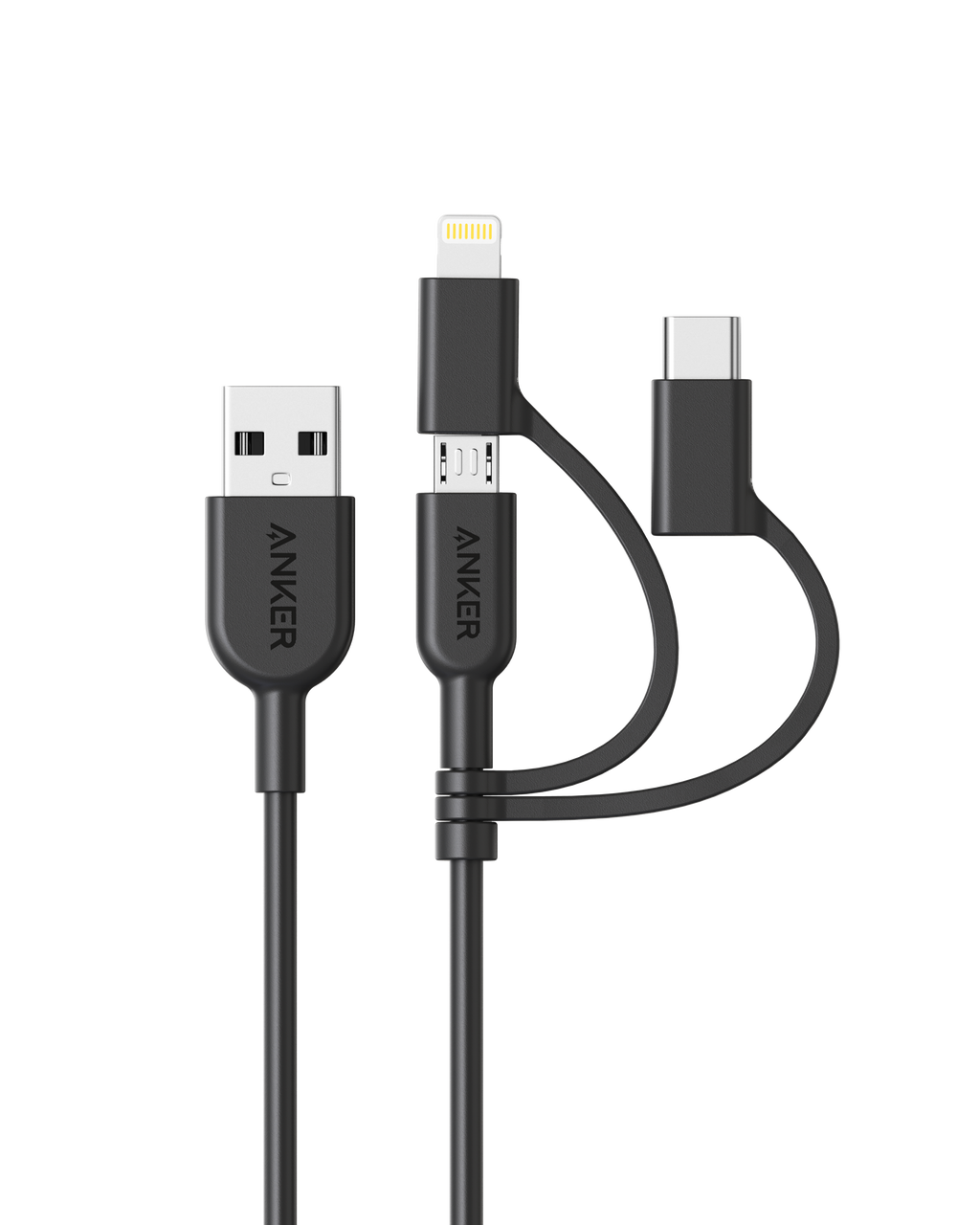 321 USB-A to Lightning Cable (3 ft 3-in-1) K4