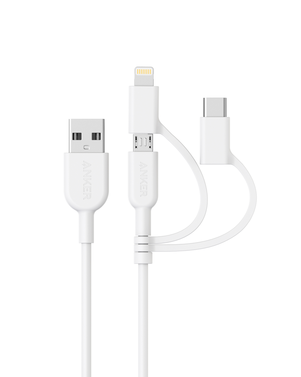 321 USB-A to Lightning Cable (3 ft 3-in-1) K4