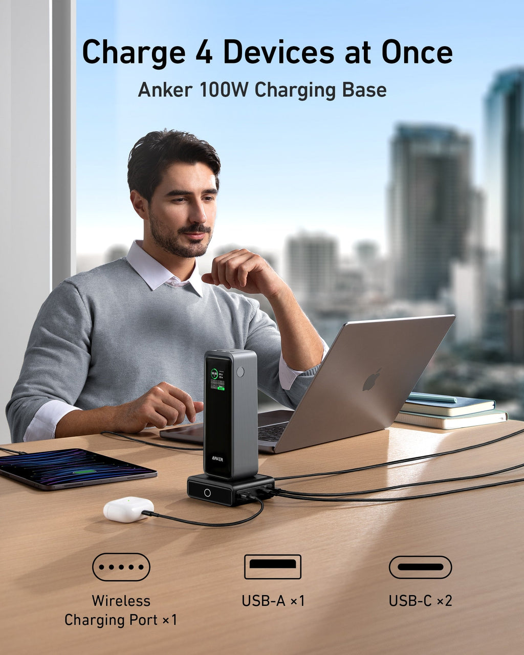 Prime 27,650mAh Power Bank (250W) and 100W Charging Base S7