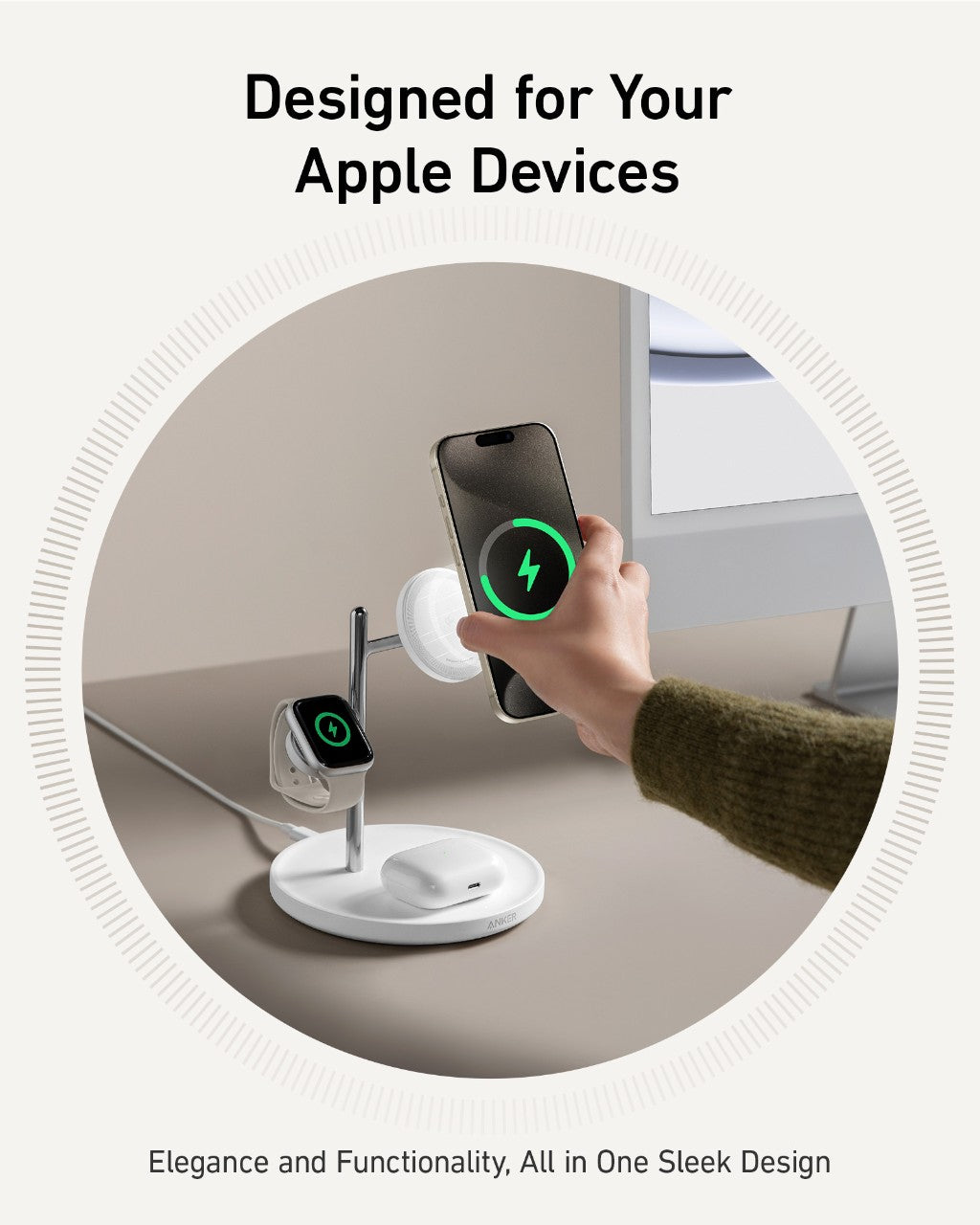 Refurbished MagGo Wireless Charging Station (3-in-1 Stand) B1