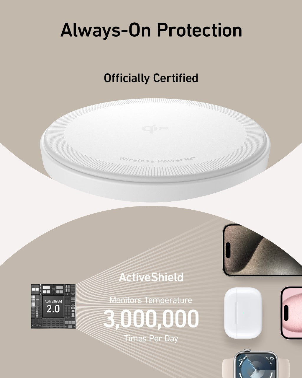Refurbished MagGo Wireless Charging Station (3-in-1 Stand) B1