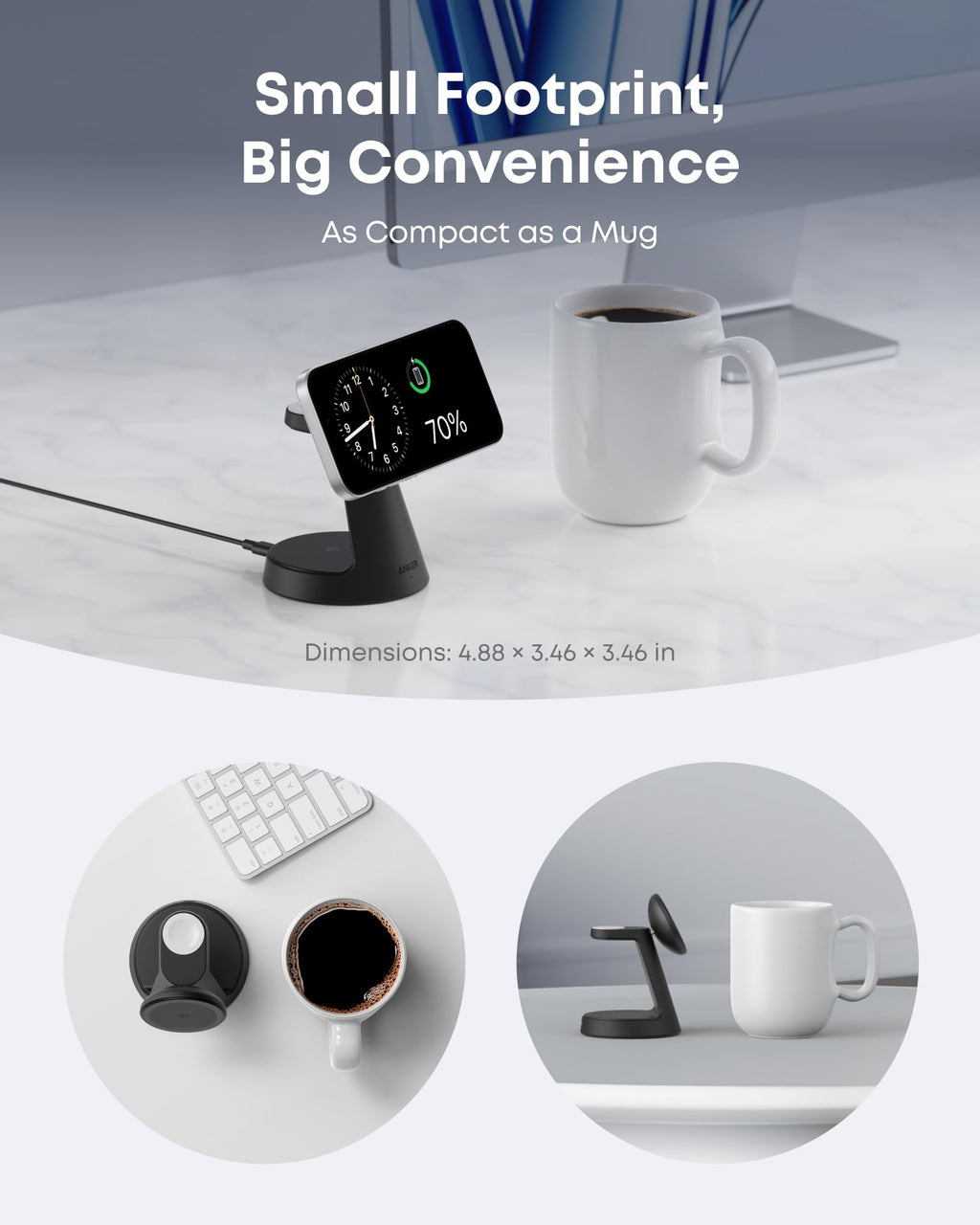 MagGo Wireless Charging Station (3-in-1, Dock Stand) H1
