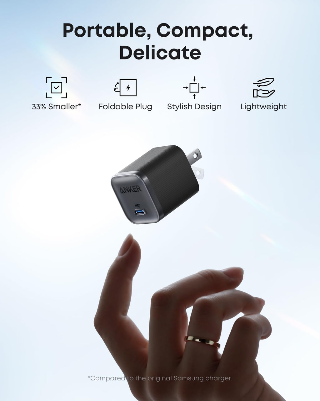 Nano Charger (45W) with USB-C to USB-C Cable 2-Pack C2