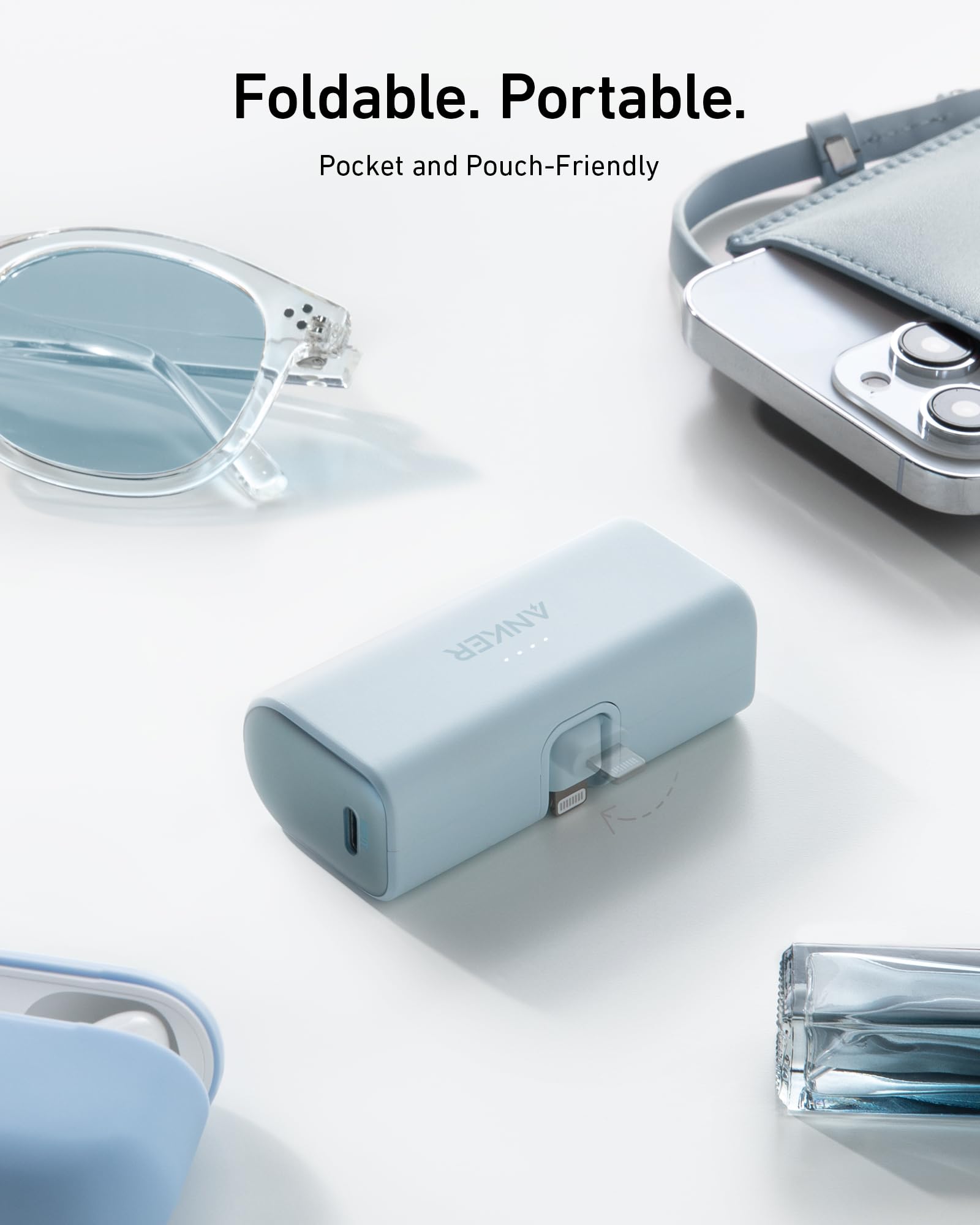 Nano Power Bank (12W, Built-In Lightning Connector)-boa P9