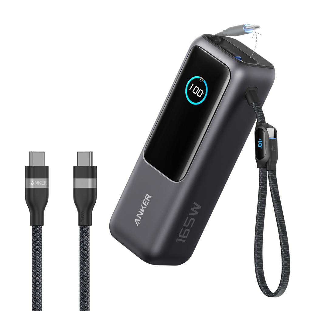 Laptop Power Bank (25K, 165W, Built-In and Retractable Cables) Y4