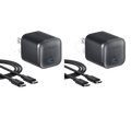 Nano Charger (45W) with USB-C to USB-C Cable 2-Pack C2