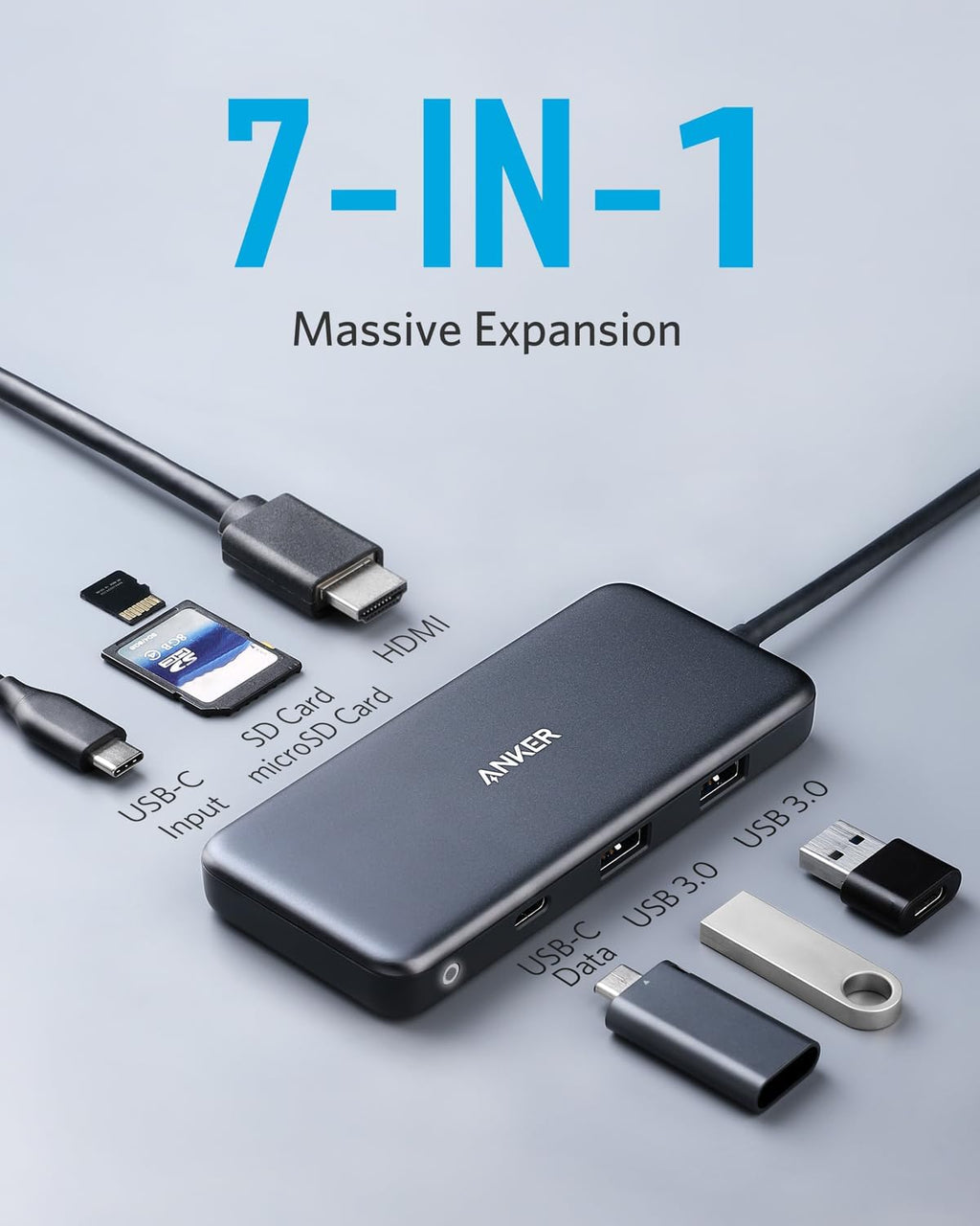 Refurbished 341 USB-C Hub (7-in-1) Z9