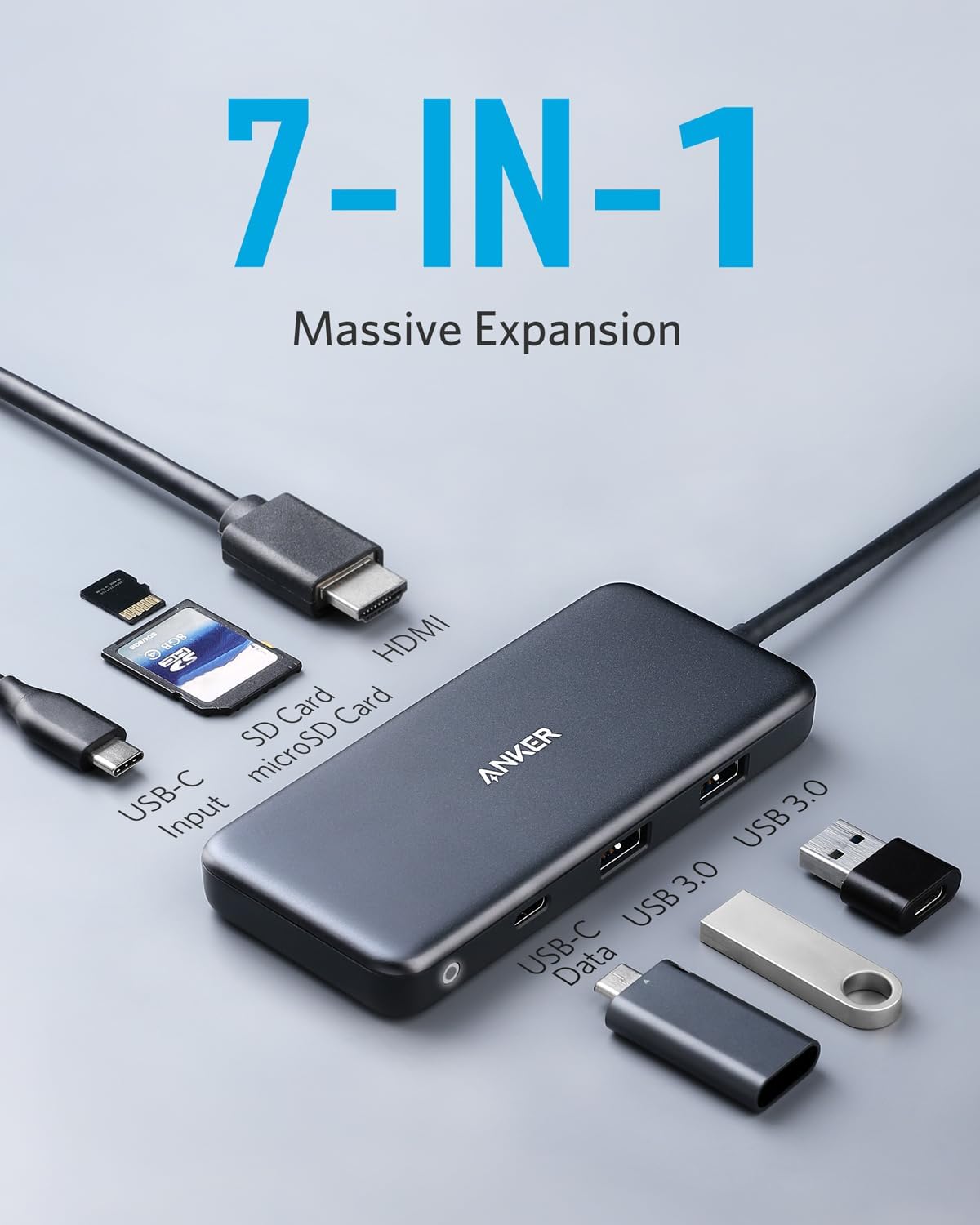 Refurbished 341 USB-C Hub (7-in-1) Z9