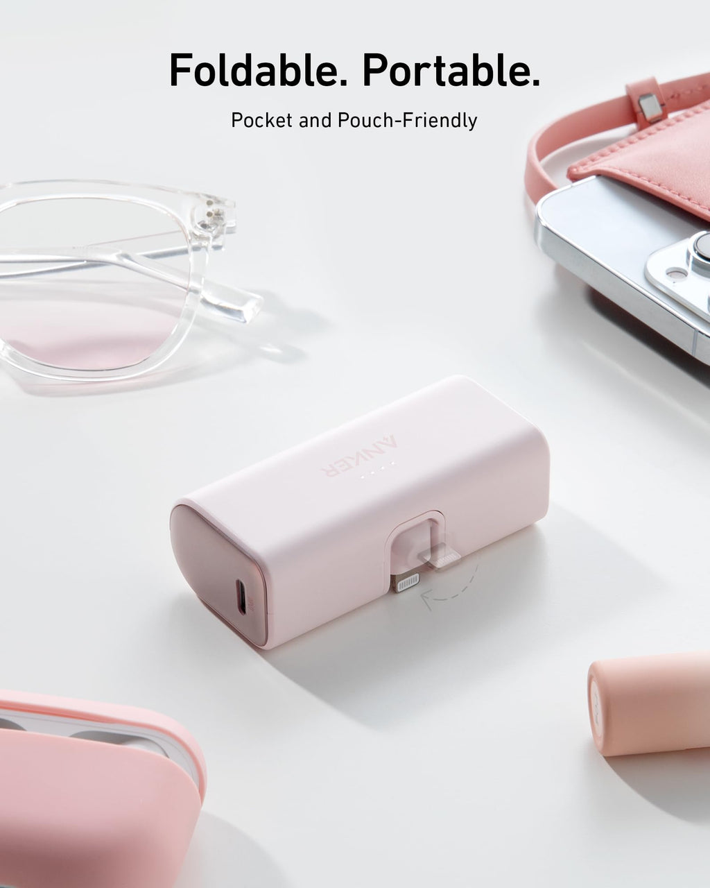 Nano Power Bank (12W, Built-In Lightning Connector)-boa P0