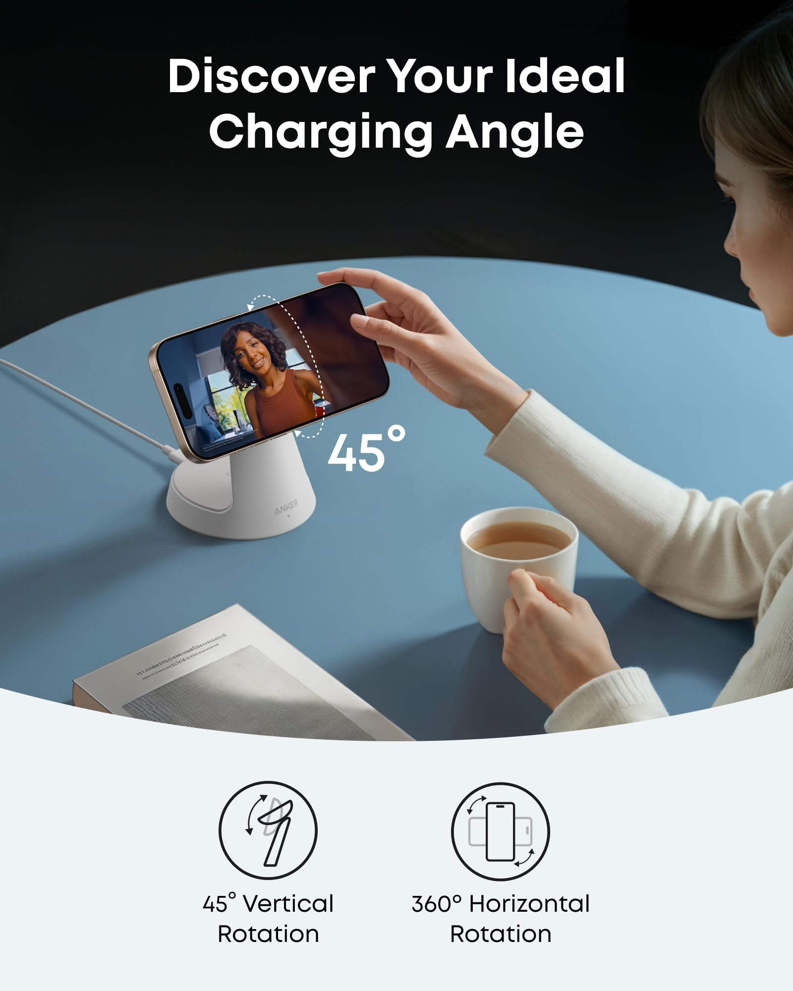 MagGo Wireless Charging Station (3-in-1, Dock Stand) H1