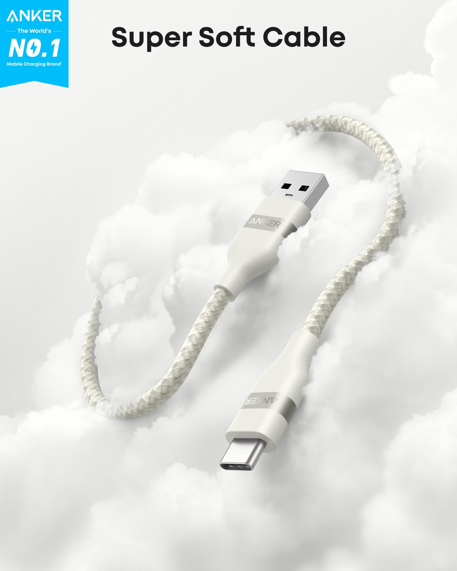 USB-A to USB-C Cable (3 ft / 6 ft, Upcycled-Braided) G9