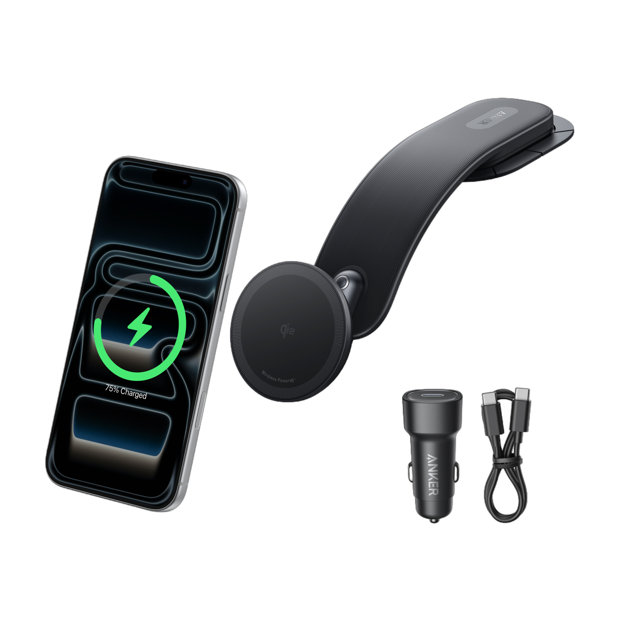 Nano Wireless Car Charger (Magnetic, Detachable Pad) X9